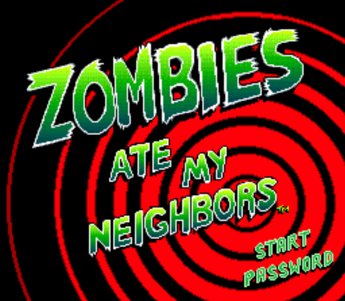 Zombies Ate my Neighbors Title Screen
